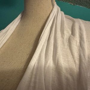 NWT M Sweater white thin scarf feel carry around your waist or fits in your bag